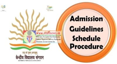 Kendriya Vidyalaya Sangathan Admission Guidelines 2024-2025: Part-A ...