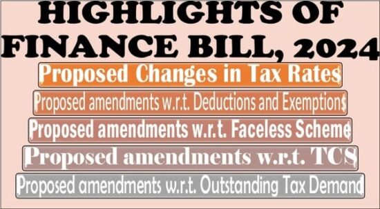 Highlights of Finance Bill, 2024: Tax Rate Changes, Deductions