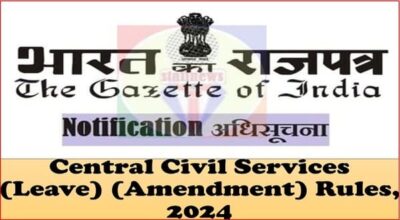 central-civil-services-leave-amendment-rules-2024