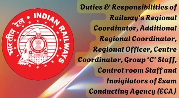 Computer Based Tests (CBTs) of Railway Recruitment Boards (RRBs) – Duties & Responsibilities of Conducting Agency (ECA) officers/officials: Railway Board Order RRCB No. 02/2024